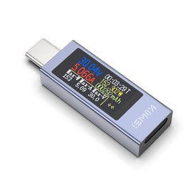 YOJOCK USB C Tester Meter Voltmeter Type C Multimeter 4-30V 0-12A USB Current Meter Display Voltage and Current Tester PD QC USB C Power Meter Capacity Voltage Tester Current Meter