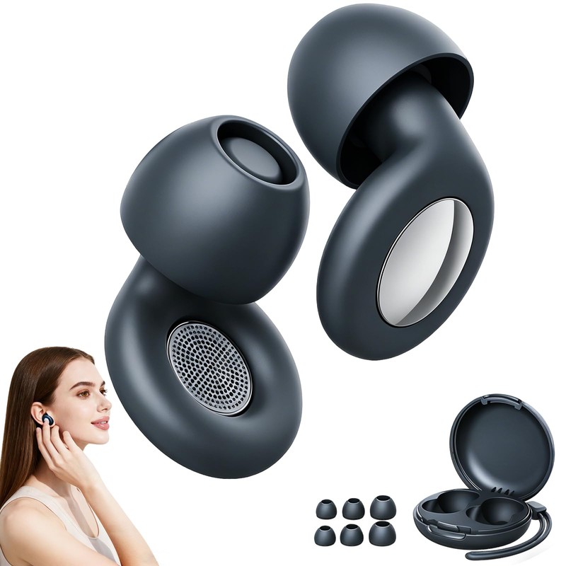 Tapones Auditivos para Dormir, Ear Plugs Lavable y Reutilizable, Tapones