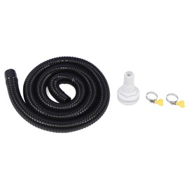 Bilge Pump Hose Installation Kit with 1-1/8 Inch Spout ABS and Rubber Hose Bilge Pump for Boats, Marine