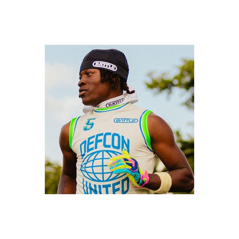 Battle Sports Pro Athletic Skull Cap, Moisture-Wicking, Ventilated Elastic Band,