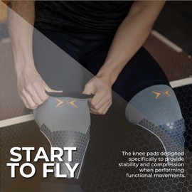 PICSIL Neoprene Knee Pads Cross Training Hex Tech 5/7 mm 2 Knee Pads for Powerlifting and Weightlifting, Extra Support for Extra Support (L, 7 mm Pink)