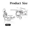 500Pcs Metal Open Bead Tips Knot Covers, Crimp Beads for