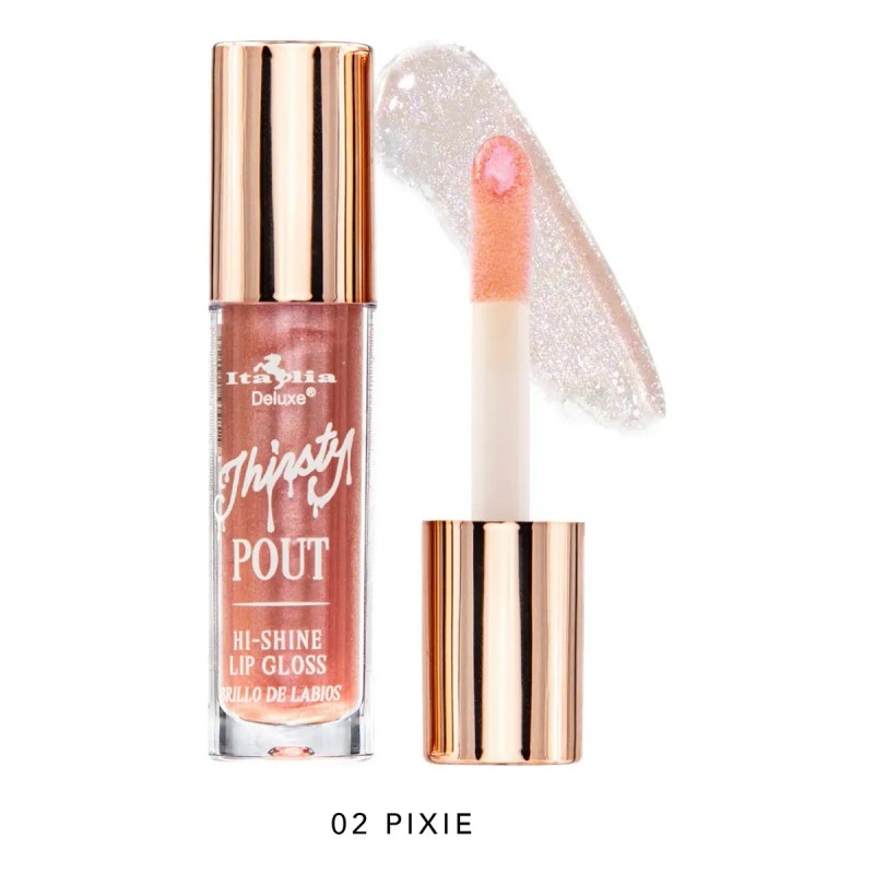 Lip Gloss Thirsty Pout Brillo Labial Italia Deluxe Original