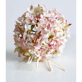 Plawanature Sweet Pink Hydrangea Bundle Mulberry Paper Flower Bouquet with Reed Diffuser for Home Fragrance.
