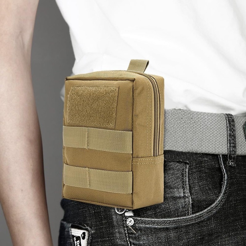 Pack of 2 Molle Utility Pouch Hiking Equipment for Outdoor