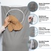 DONAQ Hanging Laundry Hamper Bag XL 40x22", Space Saving over