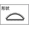 TRUSCO THA010-01 File Set of 10 Half-Round Rough, Total Length