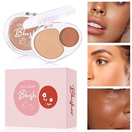 Face Blush Makeup for Cheeks 2 Tone Tint