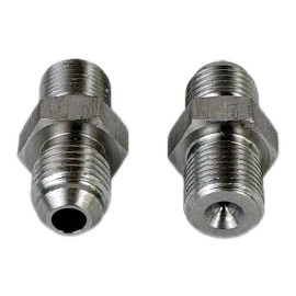 Unbranded 7/16" x 24 TO 4 JIC AN4 Garrett Turbo 1mm Restrictor Oil Feed Stainless Adapter