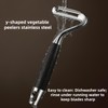 Swivel Vegetable Peeler，stainless steel flat peeler