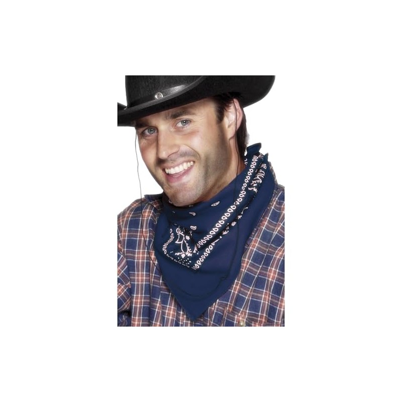 Smiffy's Western Bandana Neckerchief - Blue