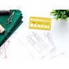 Traceease Button Measuring Scale Stencil Templates, Tailoring Tools and Accessories-