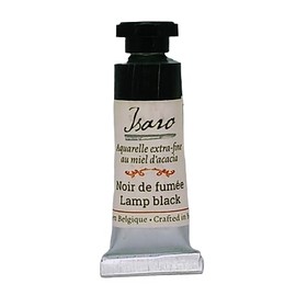 isaro Clear Watercolor 7ml Tube (lamp black)