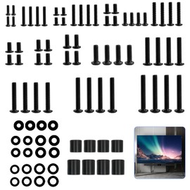 92 Pcs M4 M5 M6 M8 Screws for TV Bracket Screws for Back of TV Bracket Bolts, TV Wall Mount Screws Kit, TV Mounting Screws, TV Mount TV Stand Screws Hardware for Most TVs Monitors up to 80