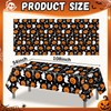 3Pack Halloween Tablecloth 54 x 108 Inch Black Halloween Table