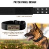 Periflowin Tactical Dog Collar Military Adjustable Dog Collars Soft Nylon
