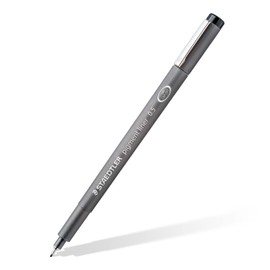 STAEDTLER pigment liner und metallic Marker im Set, hohe Qualität, Set mit 3 Finelinern schwarz und 2 Metalic Markern gold und silber, 308 SBK3P3