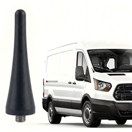 3.8" Short Antenna for Ford Transit 2013-2023 & Ford Mustang 2010-2014, AM/FM Radio Aluminum Antenna for Mustang Transit 150 250 Accessories