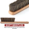 Horsehair Shoe Boot Brush 10.2 inches, Hat Brush, Hand Broom
