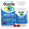 Ocuvite 50+ Eye Vitamin & Mineral Supplement, Multivitamin for Vision & Ocular Health with Omega-3, Zinc, Vitamins C & E, Lutein & Zeaxanthin, Zinc Supplements for Women and Men, 90 Softgels