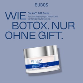 EUBOS Anti-Age, Hyaluronic Repair Filler Night Refill Bag, Smoothing Care Overnight, with Anti-Wrinkle Effect and Moisture, For Demanding Skin, No Mineral Oil, 50 ml