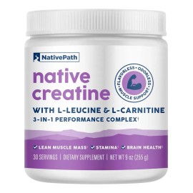 Nativepath Creatina Monohidrato L-leucina L-carnitina 1 Un Sin Sabor