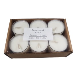 Rosemary & Sage Natural 12ct Soy Wax Tealights Hand Poured with Fragrant/Essential Oils!