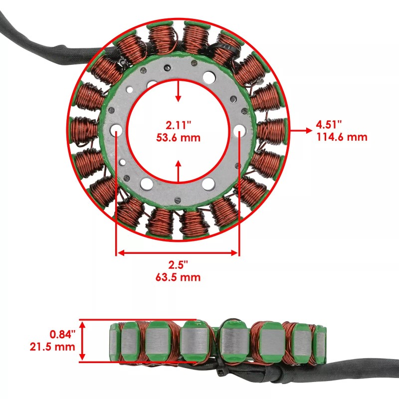 For Kawasaki Stator Regulator & Gasket Fit Kawasaki Brute Force