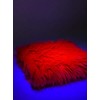 UV Reactive Solid Shaggy Faux Fur Fabric Sold by The