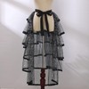 Steampunk Sparkle Sequin Tulle Tutu Bustle Skirts 6 Layer Overskirt
