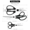 Asdirne Scissors Bundle, Kitchen Scissors with Sharp Stainless Steel Blades