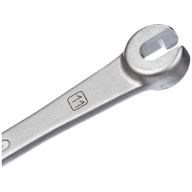 HAZET 612N-11 177.7 mm Hexagon Profile Brake Line Open Wrench - Chrome-Plated