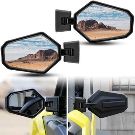 KATIMOTO Side Mirrors for Can Am Maverick Trail Sport Commander 2018-2025 Accessories, Premium Adjustable Folding Side Rear View Mirrors Replace#715003639