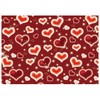 DHXXSC 8X6FT Red Heart Photo Backdrop Valentine's Day Backdrop 90s