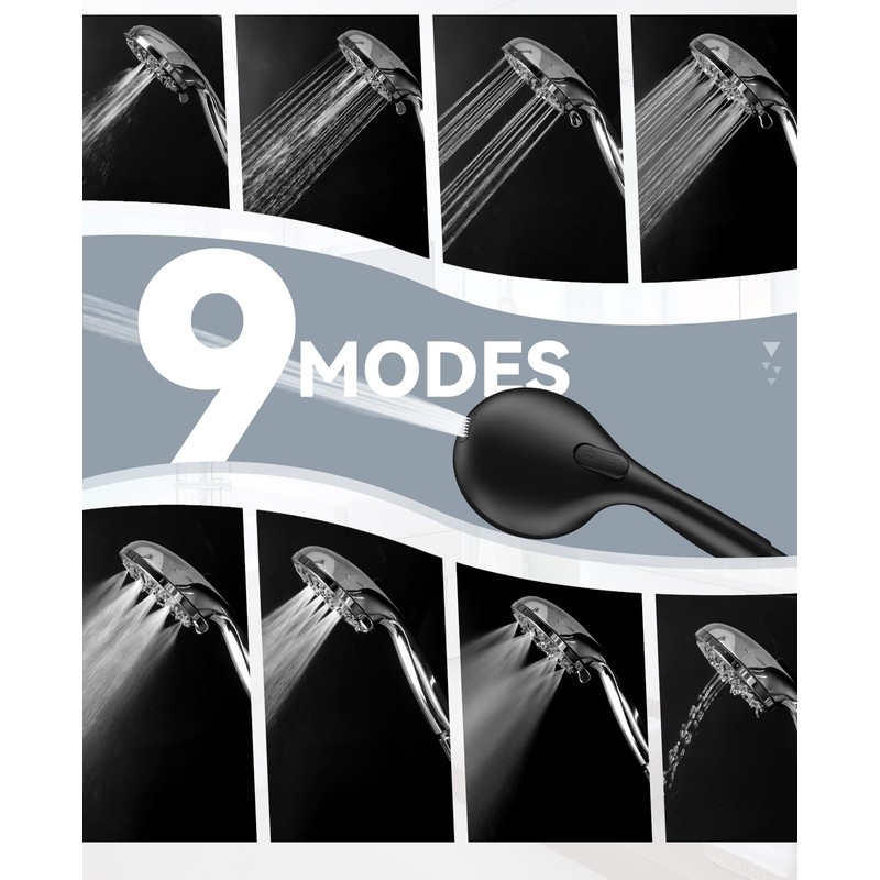 JDO Shower Head with Handheld, High Pressure Handheld Shower Head