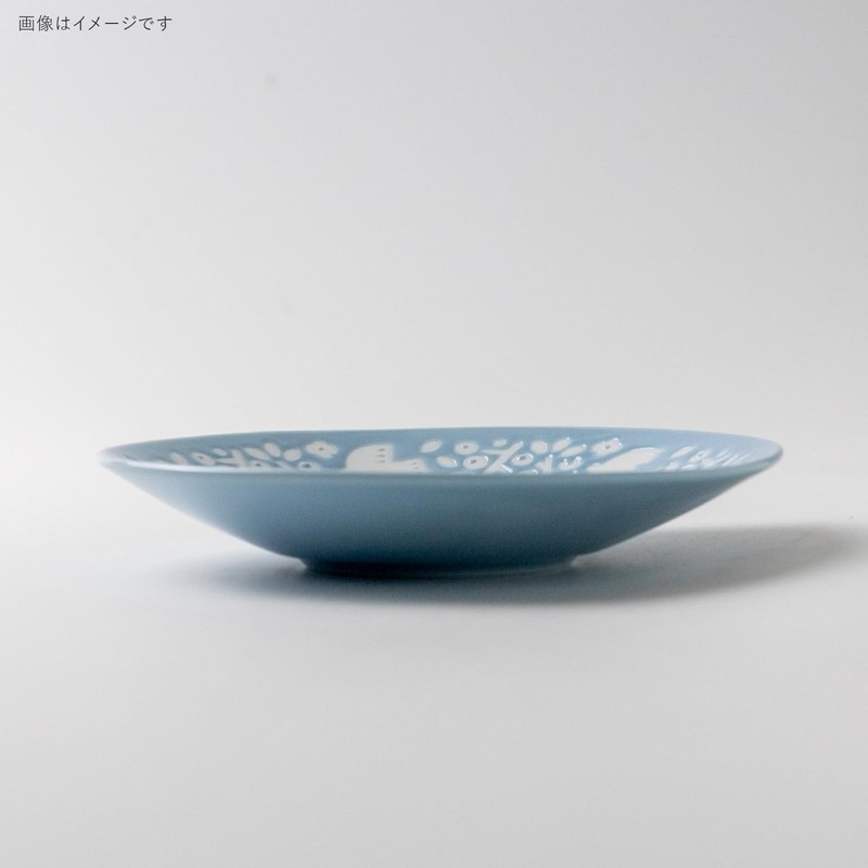 Minoru Pottery LINTU 145 Plate, Aqua