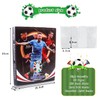 Scrapbook with Football Cards Scrapbook, 240 Pieces Capacity, Trading Card