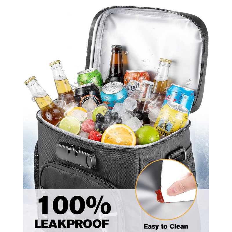 SafeDelux Lunch Bag with Combination Lock, Lunch Box for Men