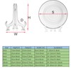 Punhung 20 Pack Clear Plastic Easel Plate Stands Holders Display