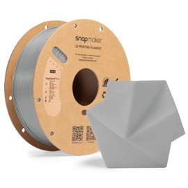 Snapmaker PLA Filament 1.75mm, 3D Printer PLA Filament for 50-300 mm/s High Speed Printing, Dimensional Accuracy +/- 0.02 mm, Clog-Free Filament for Most FDM Printers, 2.2lbs Grey