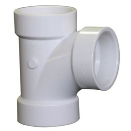 NIBCO U4811R 3" x 3" x 1-1/2" HXHXH PVC DWV Sanitary Tee Fitting
