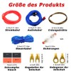 Abnaok Car Amplifier Cable Set, 10 GA, Connection Set, Car