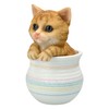 Figuren Shop GmbH Cat in Flower Pot - Orange Tabby