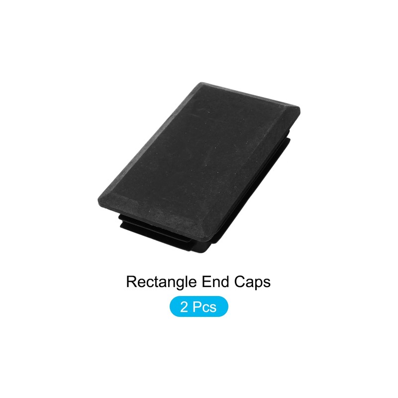 METALLIXITY Rectangle End Caps (100x60mm) Set of 2 Plastic Rectangle