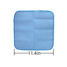 WHTCHSU Heavy Duty Dish Scrubbers, Non-Scratch Scouring Pads - Odorless & Long Lasting Mesh Dish Cloth - Replace Sponges - Kitchen, Floor and Bathroom Usage (4 Pcs)