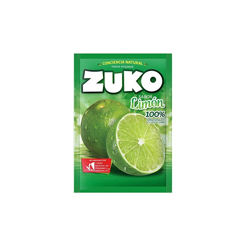 3 x zuko limon no sugar needed drink mix packs