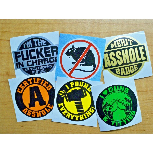 Unbranded/Generic 6 Funny Hard Hat Stickers \ Boss in Charge