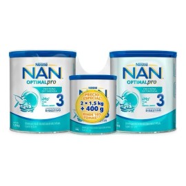 Nan 3 Optimalpro Formula 2 Pzas De 1.5kg + 1 De 400g