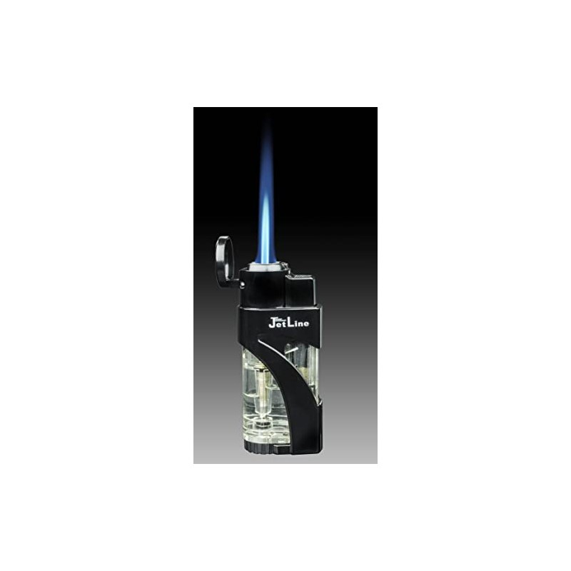 Jetline Phantom Single Jet Flame Cigar Lighter - Black
