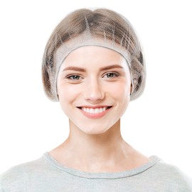 EZGOODZ White Disposable Hair Net 28 inches. Pack of 1000 Nylon Disposable Bouffant Caps for Kitchen Use. Unisex Lightweight Hair Nets for Food Service. Breathable Hairnets for Cooking